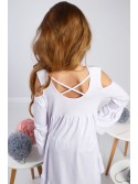 White girl\'s blouse with ruffles DZ8468 - Online store - Boutique